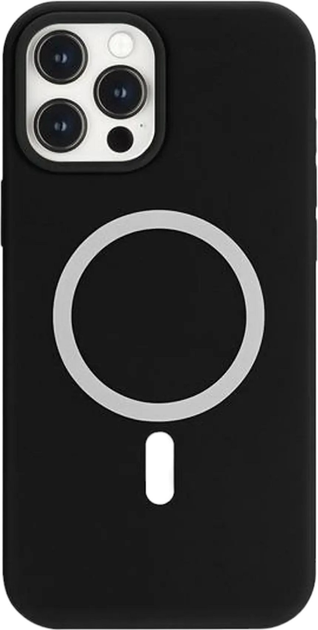 Панель Mercury MagSafe Silicone для Apple iPhone 12/12 Pro Black (8809887880109) - зображення 1