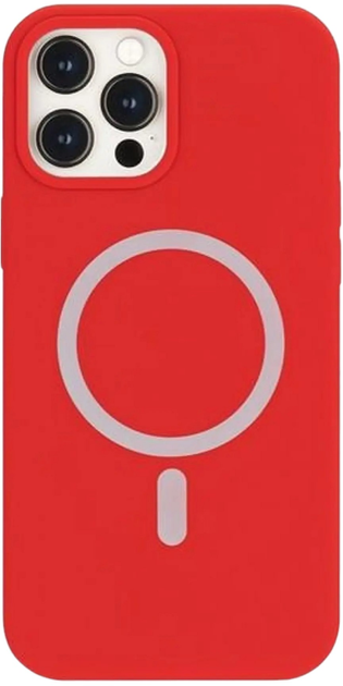 Etui Mercury MagSafe Silicone do Apple iPhone 12/12 Pro Red (8809887880055) - obraz 1
