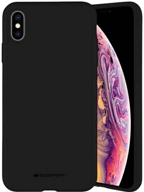 Etui Mercury Silicone do Apple iPhone 13 Black (8809824768361) - obraz 1