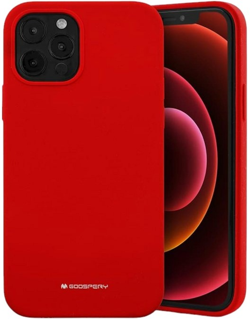 Etui Mercury Silicone do Apple iPhone 13 Red (8809824768378) - obraz 1