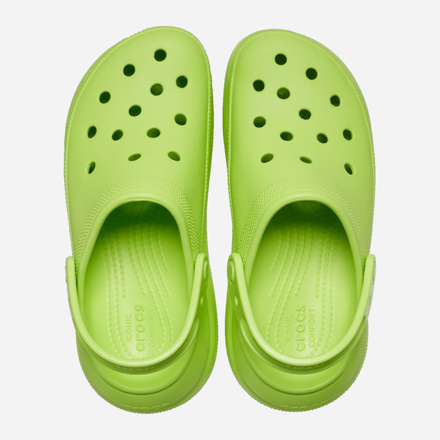 Жіночі крокси Crocs Classic Crush Clog CR207521-LMDE 38-39 (M6/W8) 24 см Зелені (196265219476) - зображення 5