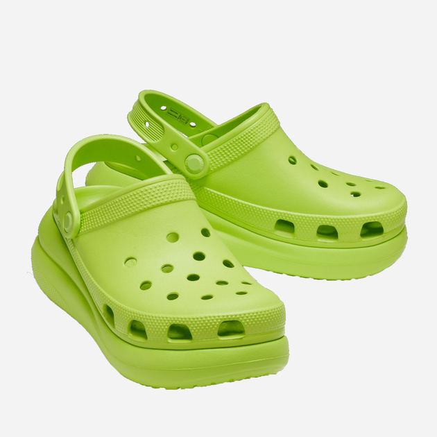 Жіночі крокси Crocs Classic Crush Clog CR207521-LMDE 37-38 (M5/W7) 23 см Зелені (196265219469) - зображення 3