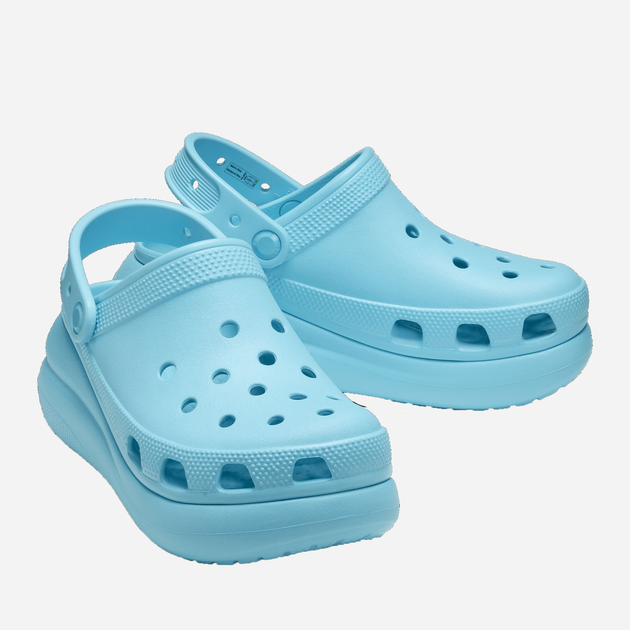 Chodaki damskie Crocs Classic Crush Clog CR207521-NEPT 38-39 (M6/W8) Jasnoniebieskie (196265304967) - obraz 3