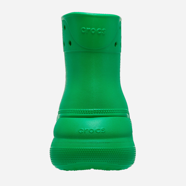 Жіночі гумові чоботи низькі Crocs Classic Crush Rain Boot CR207946-GRGR 37-38 (M5/W7 ) 23 см Зелені (196265157181) - зображення 4