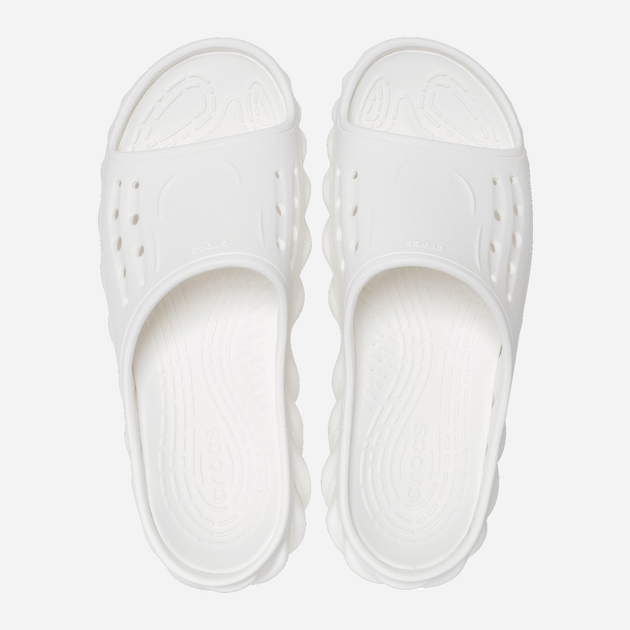 Жіночі шльопанці Crocs Echo Slide CR208170-WHI 38-39 (M6/W8) 24 см Білі (196265319473) - зображення 4