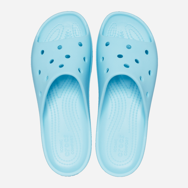 Klapki damskie Crocs Classic Platform Slide W CR208180-ARTC 42-43 (W11) 27 cm Jasnogranatowe (196265299195) - obraz 4