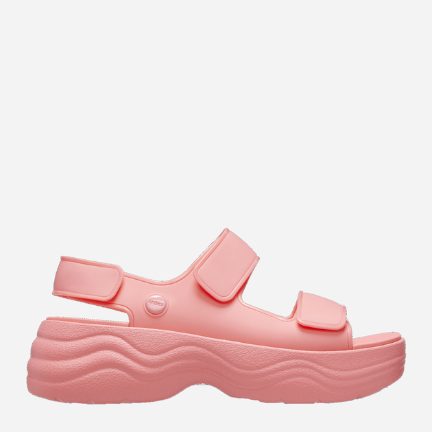Sandały damskie na platformie Crocs Skyline Sandal W CR208183-GUAV 38-39 (W8) 24 cm Różowe (196265340934) - obraz 1