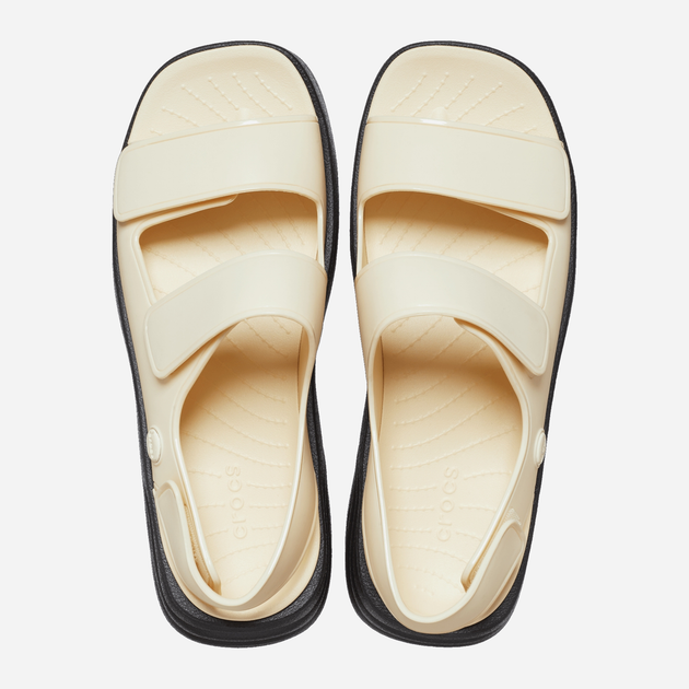 Sandały damskie na platformie Crocs Skyline Sandal W CR208183-VABK 37-38 (W7) 23 cm Biały/Czarny (196265320127) - obraz 4