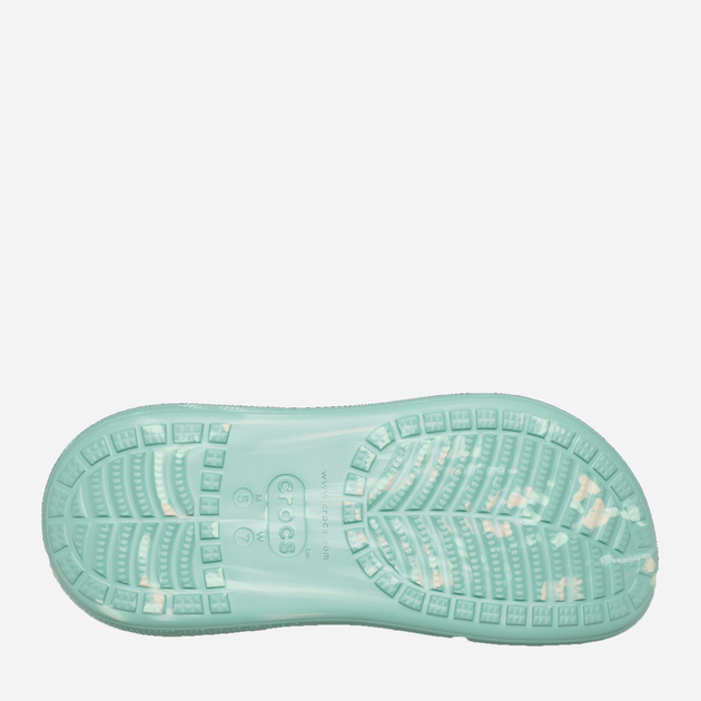 Жіночі крокси Crocs Classic Crush Marbled Clog W CR208265-JSMT 38-39 (M6/W8) 24 см М\'ятні (196265320479) - зображення 5