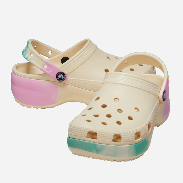 Жіночі крокси Crocs Classic Platform Ombre Clog W CR208278-VAMT 39-40 (W9) 25 см Різнокольорові (196265261055) - зображення 3