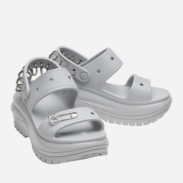 Жіночі сандалі Crocs Mega Crush Rebel SNDL W CR208339-SHIM 38-39 (M6/W8) 24 см Сірі (196265238682) - зображення 2