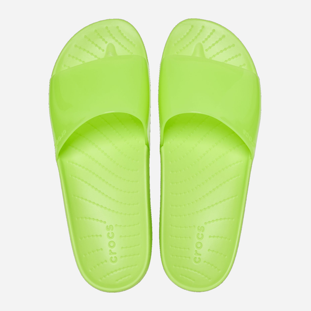 Klapki damskie Crocs Splash Shine Slide CR208538-LMDE 36-37 (W6) 22 cm Zielone (196265325870) - obraz 5