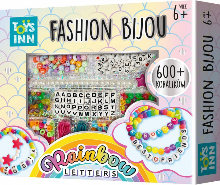 Zestaw do robienia biżuterii Stnux Fashion Bijou Rainbow Letters (5901583297014) - obraz 1