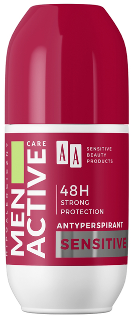 Антиперспірант AA Men Active Care roll-on Sensitive 50 мл (5900116093123) - зображення 1