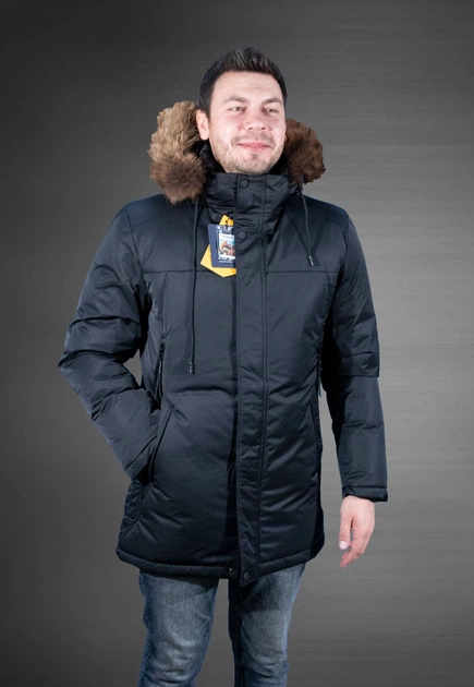 Куртка мужская зимняя Saz , Темно-синий,5XL – Брендовая одежда