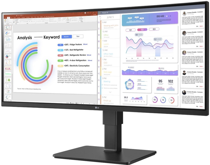 Monitor 34" LG Curved UltraWide 34BQ77QB-B.AEU - obraz 3
