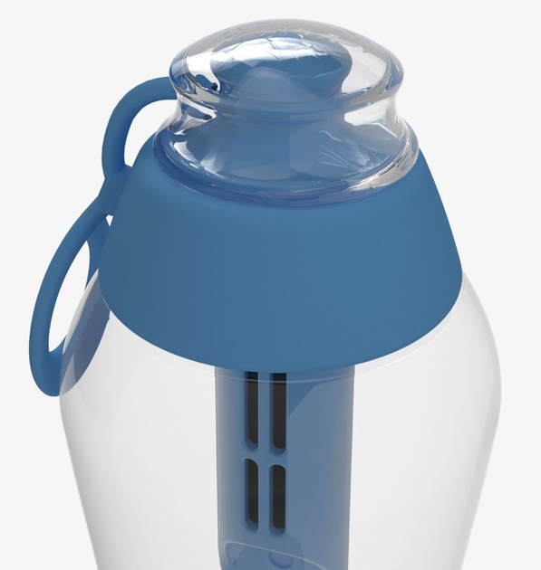 Пляшка для води Dafi Soft 700 мл + 2 фільтра Синя (5902884100942) - зображення 2