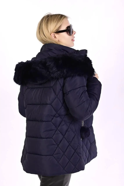 Куртка женская No Brand П836 зимняя синяя размер XXL от продавца: World ...