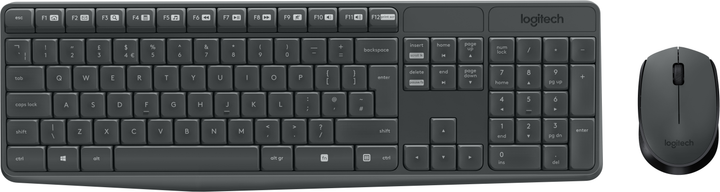 Комплект бездротовий Logitech MK235 USB 2.4 GHz Grey (920-007905) - зображення 1