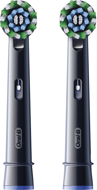 Насадки для електричної зубної щітки Oral-B Pro Cross Action Чорні, 2 шт (8006540847657) - Фото 3 Насадки для електричної зубної щітки Oral-B Pro Cross Action Чорні, 2 шт (8006540847657) - зображення 3