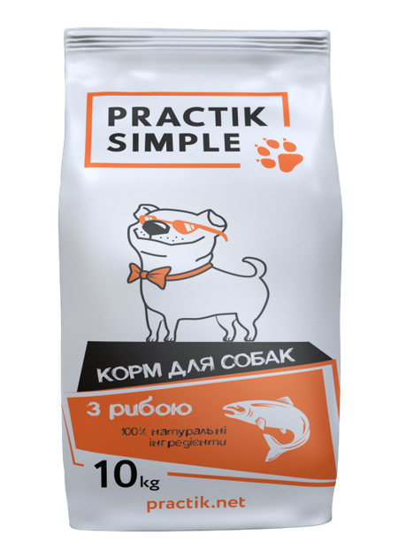 Сухой корм Practik Simple для взрослых собак всех пород морская рыба 10 ...
