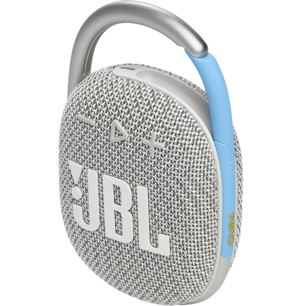 Портативная акустика JBL Clip 4, Eco White (JBLCLIP4ECOWHT) - изображение 4