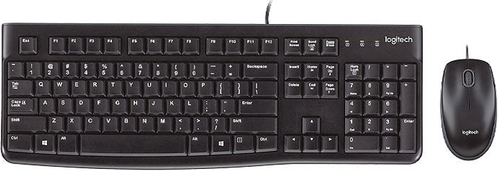 Комплект дротовий Logitech MK120 USB Black (920-002540) - зображення 1