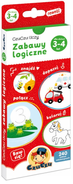Edukacyjna książeczka CzuCzu Zabawy logiczne dla dzieci (9788366762350) - obraz 1