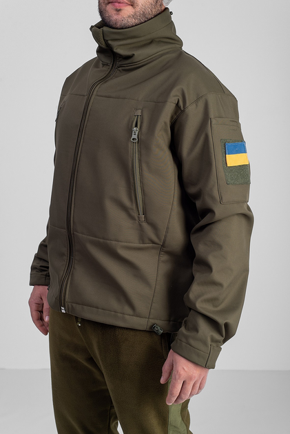 Куртка Eva Military тактична софтшел, колір хакі 2XL (52-54) - зображення 1