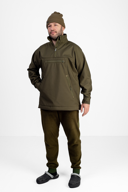 Анорак Eva Military тактичний софтшел, колір хакі L (48-50) - зображення 2