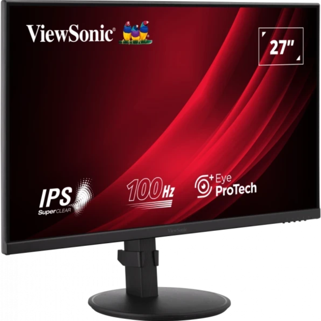 Монитор 27" ЖК ViewSonic VG2708A-MHD IPS/1920х1080 безрамочный/поворотный экран Черный - изображение 3