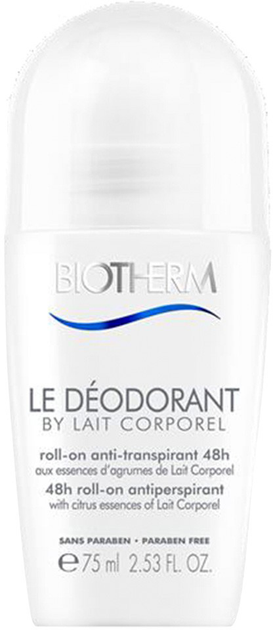 Dezodorant Biotherm Lait Corporel roll-on 75 ml (3614271548351) - obraz 1