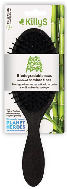 Szczotka KillyS Biodegradable Brush biodegradowalna do włosów z włókna bambusowego (3031445003414) - obraz 1