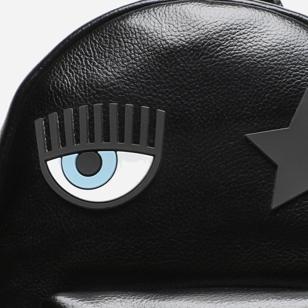 Рюкзак жіночий Chiara Ferragni 74SB4BO1ZS735 Чорний (8052672427540) - зображення 4