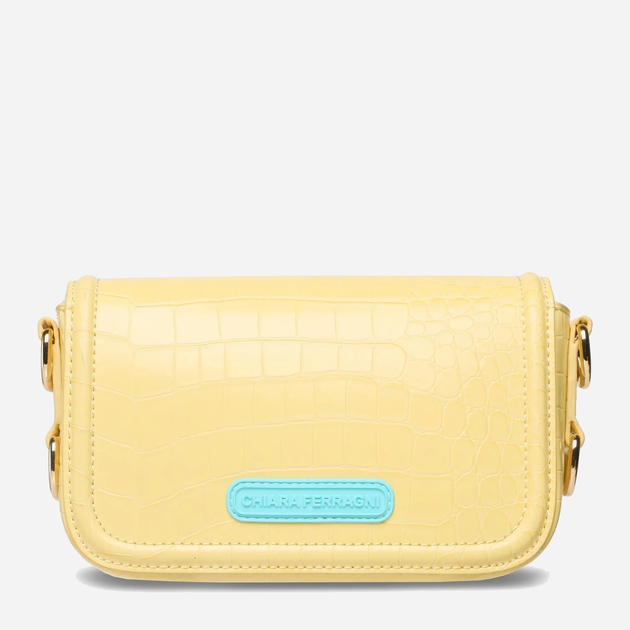 Сумка крос-боді жіноча Chiara Ferragni 74SB4BA2ZS728 Жовта (8052672353924) - зображення 3