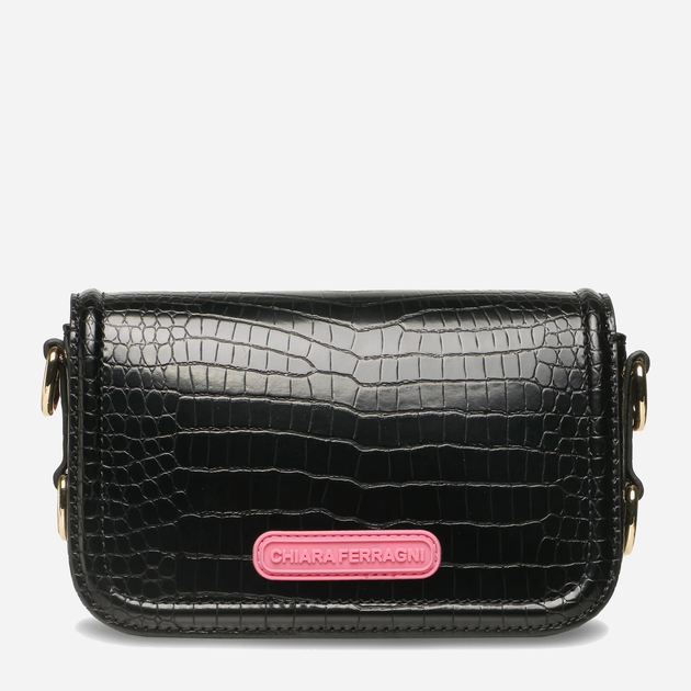 Сумка крос-боді жіноча Chiara Ferragni 74SB4BA2ZS728 Чорна (8052672353931) - зображення 3