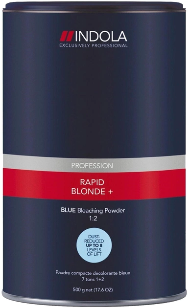 Блакитна пудра для освітлення волосся Indola Rapid Blond+ 450 г (4045787790542) - зображення 1