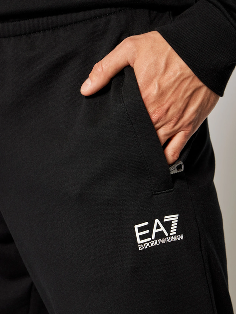Спортивний костюм чоловічий EA7 Train Core Id M T-Suit Hoodie Rn Ch Coft 2XL Чорний (8056861842312) - зображення 6