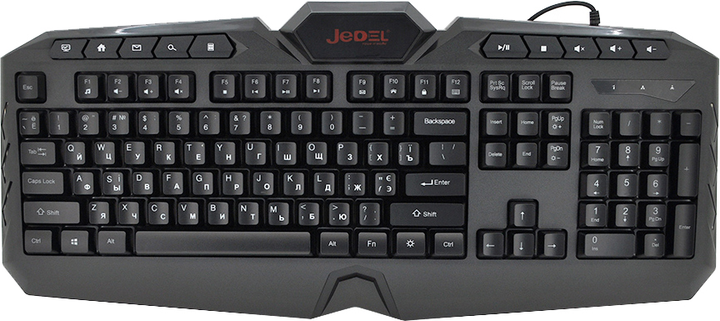 Клавіатура дротова Jedel K504 USB Black (YT04552) - зображення 1