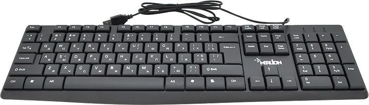 Клавіатура дротова Merlion KB-ALFA USB Black (YT05971) - зображення 1