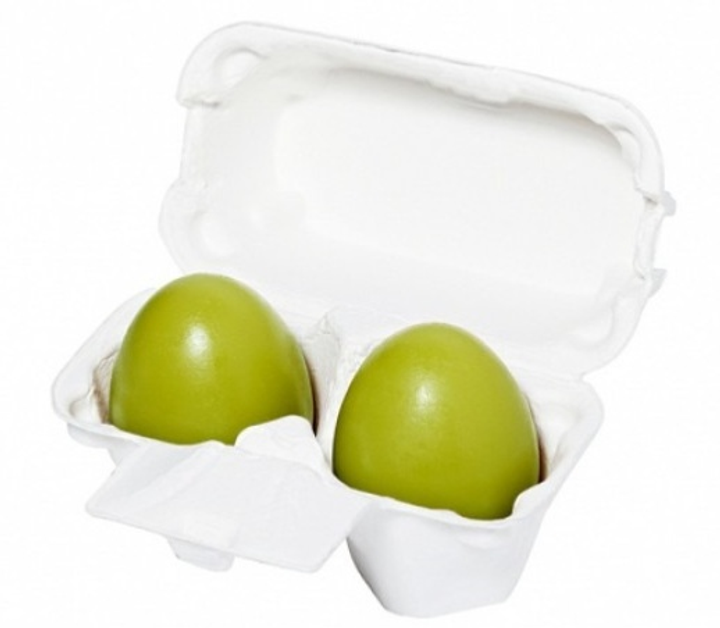 Mydło do twarzy Holika Holika Green Tea Egg Soap Zielona Herbata oczyszczające 2 x 50 g (8806334377021) - obraz 1