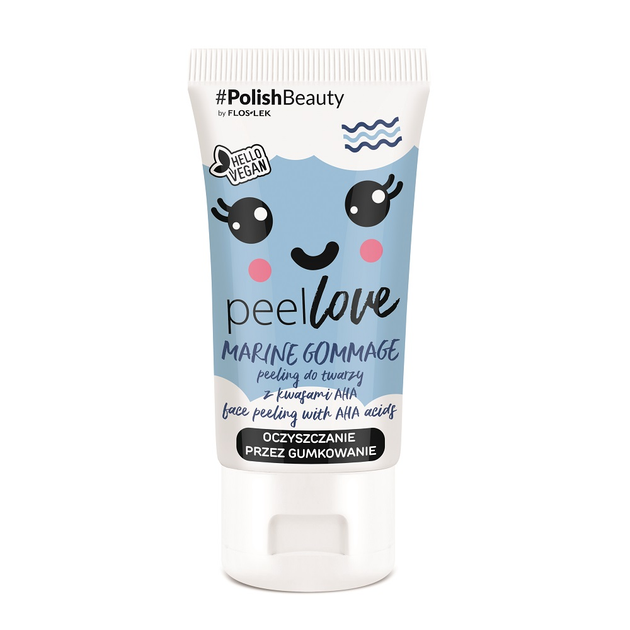 Peeling do twarzy Floslek Peellove Marine Gommage z kwasami AHA 75 ml (5905043009575) - obraz 1