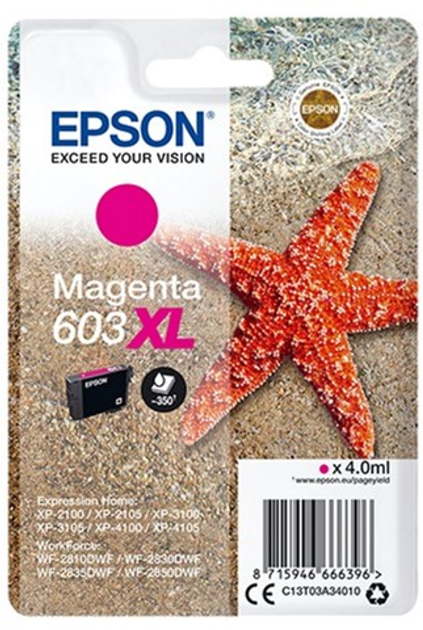 Tusz Epson 603XL Magenta (8715946666396) - obraz 1