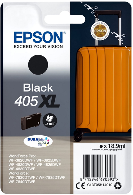 Tusz Epson 405XL Black (8715946670393) - obraz 1