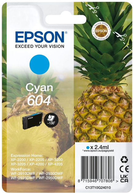 Картридж Epson 604 Cyan (8715946707808) - зображення 1