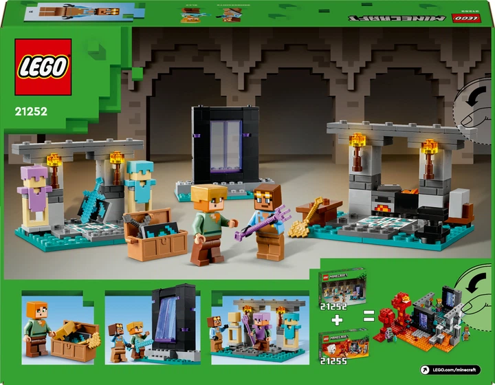 Zestaw klocków LEGO Minecraft Zbrojownia 203 elementy (21252) - obraz 2