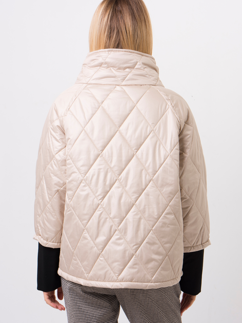 Куртка демісезонна коротка жіноча Zaiia ZAJA02 40 Бежева (8225198854408) - зображення 2