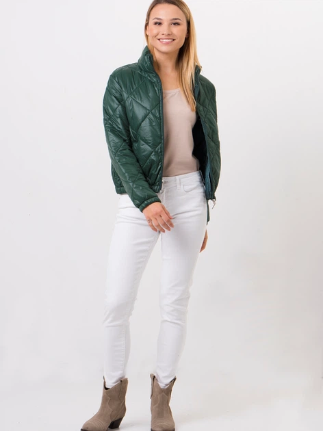 Kurtka przejściowa damska krótka Zaiia ZAJA05 36 Zielona (8222821888861) - obraz 3