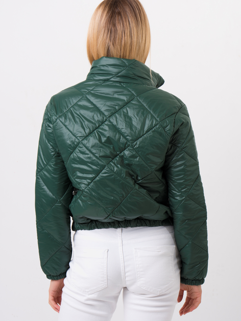 Куртка демісезонна коротка жіноча Zaiia ZAJA05 42 Зелена (8226180608276) - зображення 2