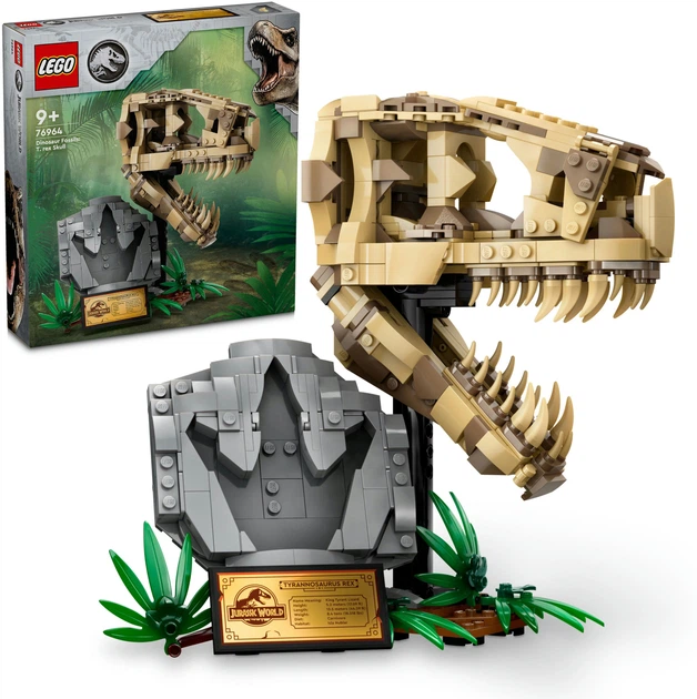 Zestaw klocków LEGO Jurassic World Szkielety dinozaurów — czaszka tyranozaura 577 elementów (76964) - obraz 3